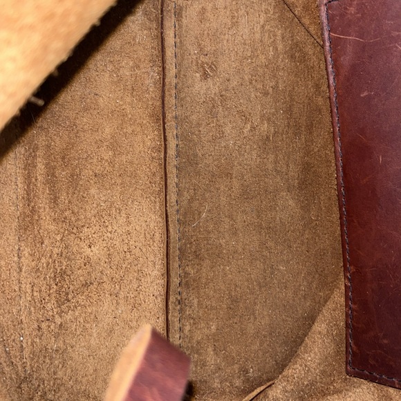 Pre loved Portland Leather Large Zip Tote in Cognac - Picture 8 of 8